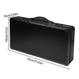 Professional Barber Case for Barber Tools,Portable Barber Suitcase,Traveling Case Barber Tool Organizer,for Clippers,Trimmers,Shears and Combs Styling Tools Storage (Black & Silver)