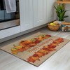 Happy Thanksgiving Front Door Mat Indoor Entrance, Pumpkin Maple Leaf