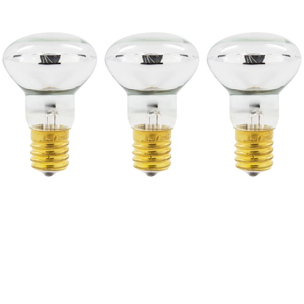 GoodBulb 25 Watt Lava Lamp Reflector - E17 Base - Lava Lamp Replacement Light Bulbs - R39 Shape - Non Dimmable - 3 Pack