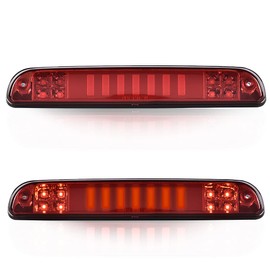 CNNELL Brake Lights Type I Compatible with 1993-2011 Ford Ranger, 1999-2016 F250 F350 F450 F550 Super Duty, 1995-2003 Mazda B2300 B2500 B3000 B4000 Tail Brake Light(Red lens Clear Bottoms)