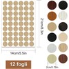 12 Sheet/648 Pcs Wood Texture Screw Caps - PVC Cover