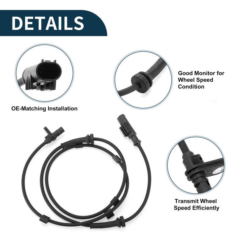 TUCKBOLD ABS Wheel Speed Sensor Rear Left ABS Sensor Anti-lock