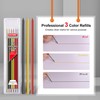 HAUTMEC 2 Pcs 3-in-1 Carpenter Pencils with Removable Finger Grip,
