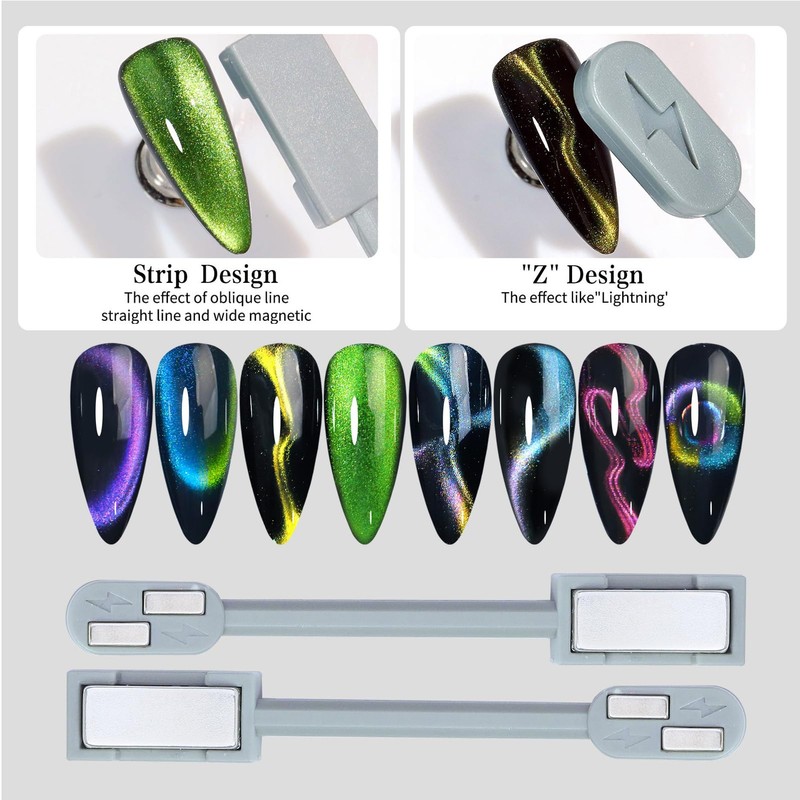 BORN PRETTY 7 Pieces Magnet Set, Cat Eye Tools, 3D