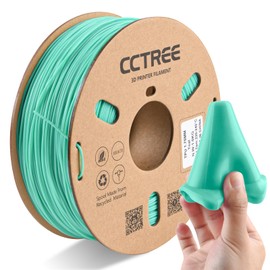 CCTREE High Speed TPU Filament 1.75MM, Soft TPU Flexible 3D Printing Filament Shore 95A,1kg Spool,Dimensional Accuracy +/- 0.03mm for Bambu lab 3D Printer Teal