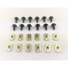 24 pc SOFT TOP FRAME/Tub Rail/Torx Screws/Nuts. Compatible with all