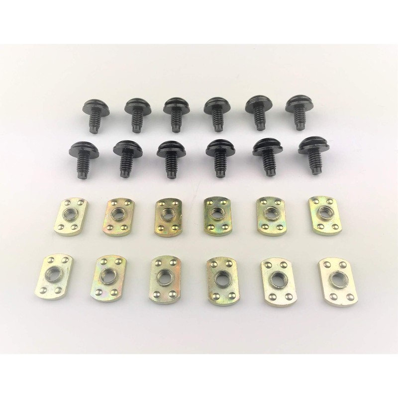 24 pc SOFT TOP FRAME/Tub Rail/Torx Screws/Nuts. Compatible with all