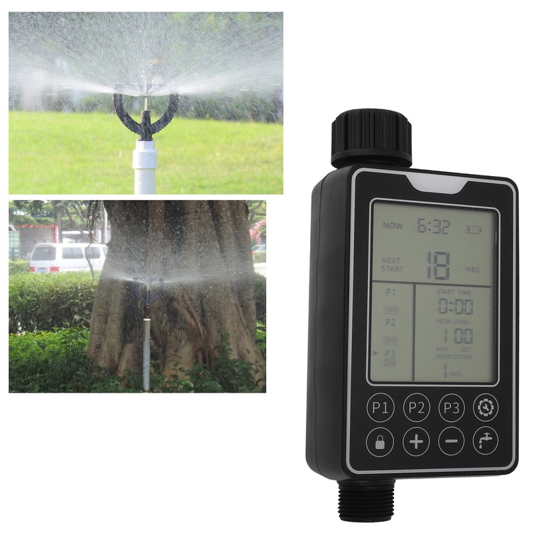 Sprinkler Timer Outdoor Water Timer Smart Touch Screen Waterproof Irrigation