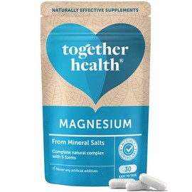 Marine Magnesium – Together Health – from Natural Marine Salts – 5 Natural Forms of Magnesium – Vegan Friendly – Made in The UK – 60 Vegecaps - Pack of 2