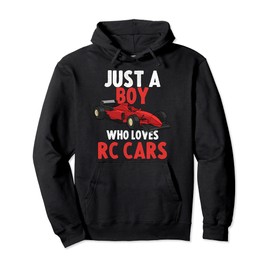 Boy Who Loves RC Cars Racing Radio Controlled Car Model Pullover Hoodie