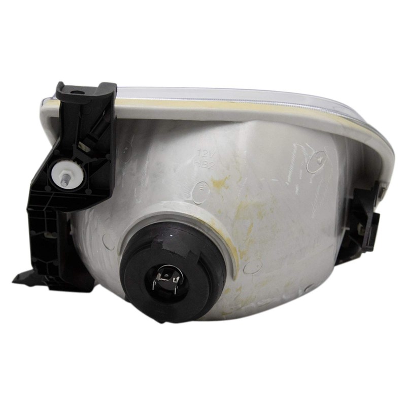 TRQ Driver Side Headlight Assembly H4 Bulb PC Lens Compatible