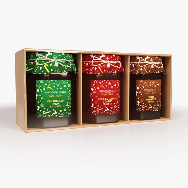 Freeman & Baker - Christmas - 3x Mini Chutney Gift Pack (290g)