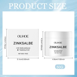 Zinc Ointment Against Pimples, Anti Pimple Cream, for Acne & Blemished Skin Face, Zinc Ointment Against Blackheads, Reduction Acne, Pimples and Dark Spots, Acne Cream