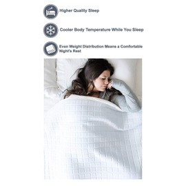 Opulence Cooling Gel Weighted Blanket - Glacier Blanket for Adults (King (80 Inches x 87 Inches) 42 LBS)