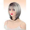 Webshaiy Ready to Go Layered Bob Glueless Wig with Bangs,