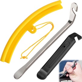 GDQQOYWQT Reifenheber Fahrrad, Metall Fahrrad Reifenheber, Fahrradreifen Montagewerkzeug Wechselnwerkzeug, Stark Robust Kratzerfrei für MTB, E-Bike, Montainbike, Rennrad 3Pcs