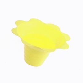 Hypothermias Small Shaved Ice Snow Cone Flower Cups (4 Oz), 250 Count, Yellow