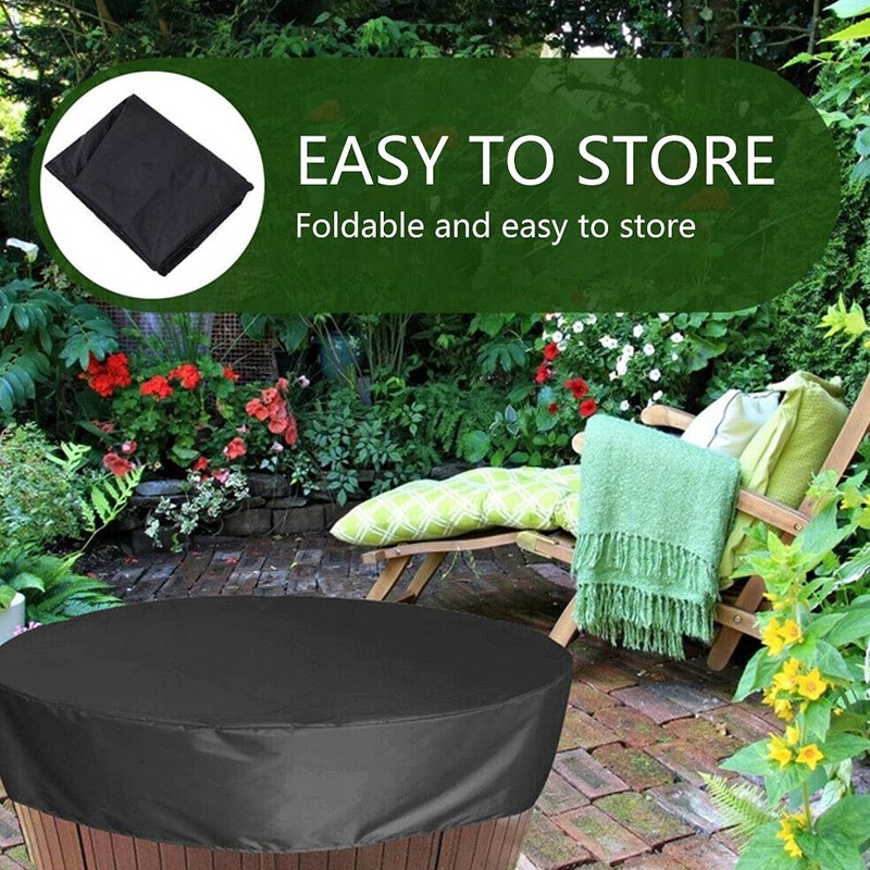 Round Hot Tub Cover Insulated, 80'' x 12''Anti UV Outdoor