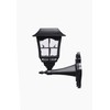 pathscapes W58342 4pk Black Solar Wall Light