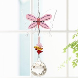 TheGiffter Friend Gifts for Women, Crystal Suncatcher Birthday Gifts for My Best Friend Female, Best Friendship Presents for My Bestie, Birthday, Christmas, Anniversary, Graduation