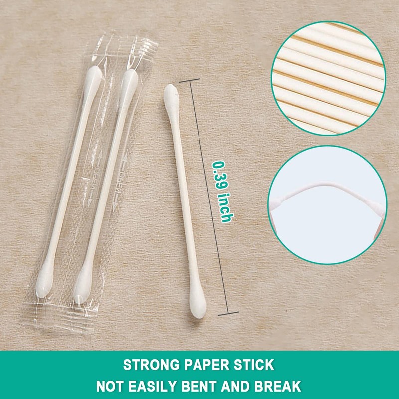 Pack of 200 Individually Wrapped Cotton Buds Individually Wrapped Double