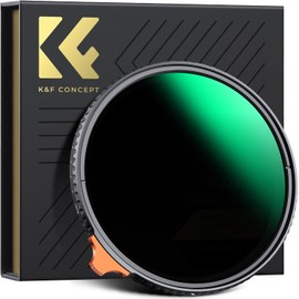K&F Concept 82mm Variable ND Filters ND2-ND400 (1-9 Stops) HD Adjustable Neutral Density 28 Multi-Layer Coatings AGC Glass Grey ND400 for Camera Lens (Nano-X Series)