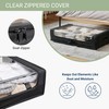 Underbed Storage Container with Wheels, Space-Saving Storage for Bedroom, Clear