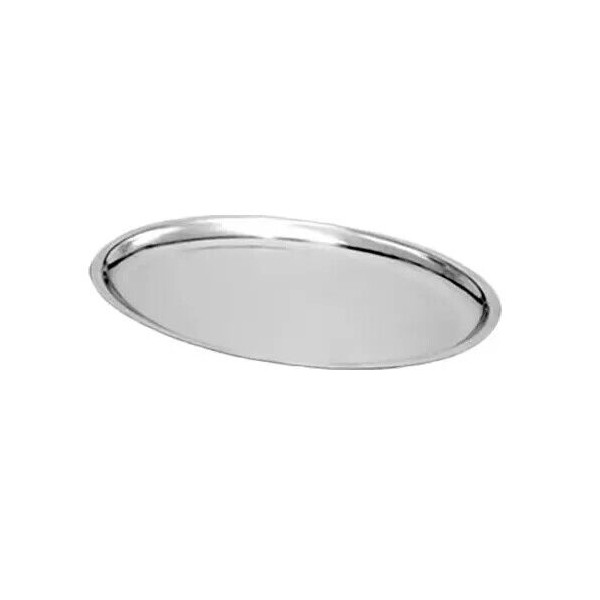Thunder Group IRSP1108 11-5/8" x 8" Oval Stainless Steel Sizzling