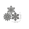 DOITOOL 1 Set Christmas Snowflake Metal Embossing Stencils Durable Cutting