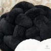 2C Home Large Black Knot Pillow | 13" Knotted Pillow