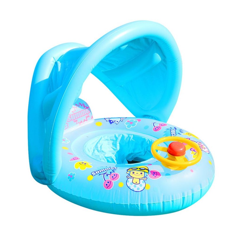 Baby Swimming Ring Inflatable Sunscreen Baby Swim Ring Inflatable Baby