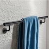 Purife 48 Inch Black Square Pipe Staircase Handrails - 4