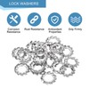 uxcell M5 50Pcs External Tooth Washers, 304 Stainless Steel Tooth