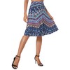 Urban Coco Women's Ruched High Waist Knee Length Jersey A-Line