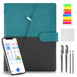 LSXD Cuaderno Inteligente Borrable, Libreta Notas bonitas A5 de 50 Páginas con Pluma,Notas Adhesivas y Tela de Microfibra, Agenda Electronica Digital Reutilizable, Smart Notebook Gadgets para Oficina