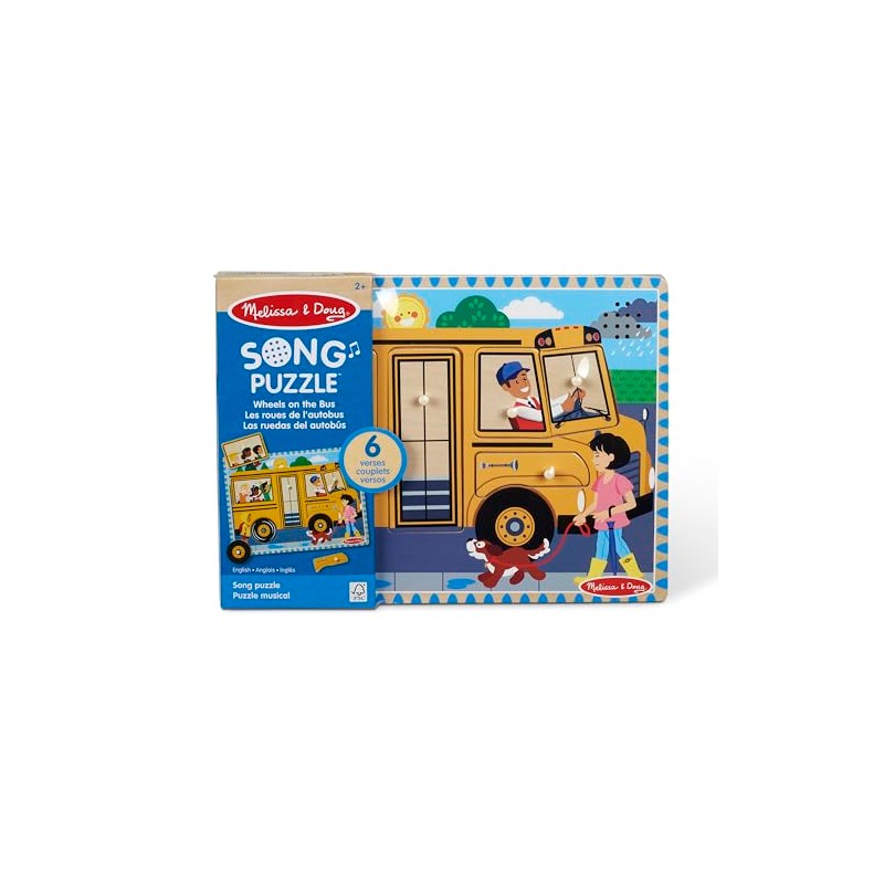 Melissa & Doug rompecabezas con sonido, de 6 piezas