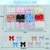 Barlone 3D Bows Nail Charms Nails, Heart Bowknot Beads Nail