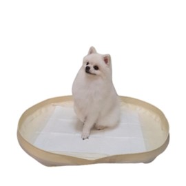 LETSMAT 100% Waterproof Puppy Pad Holder - Foldable, Easy Clean Pee Pad Holder Tray for Dogs - Indoor Dog Pee Pad Tray Holder - Puppy Training Pee Pad Tray (Small(30"x22"x2"))