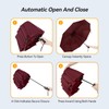 TechRise Umbrella Pocket Umbrella Storm Resistant Large -10 Ribs Windproof