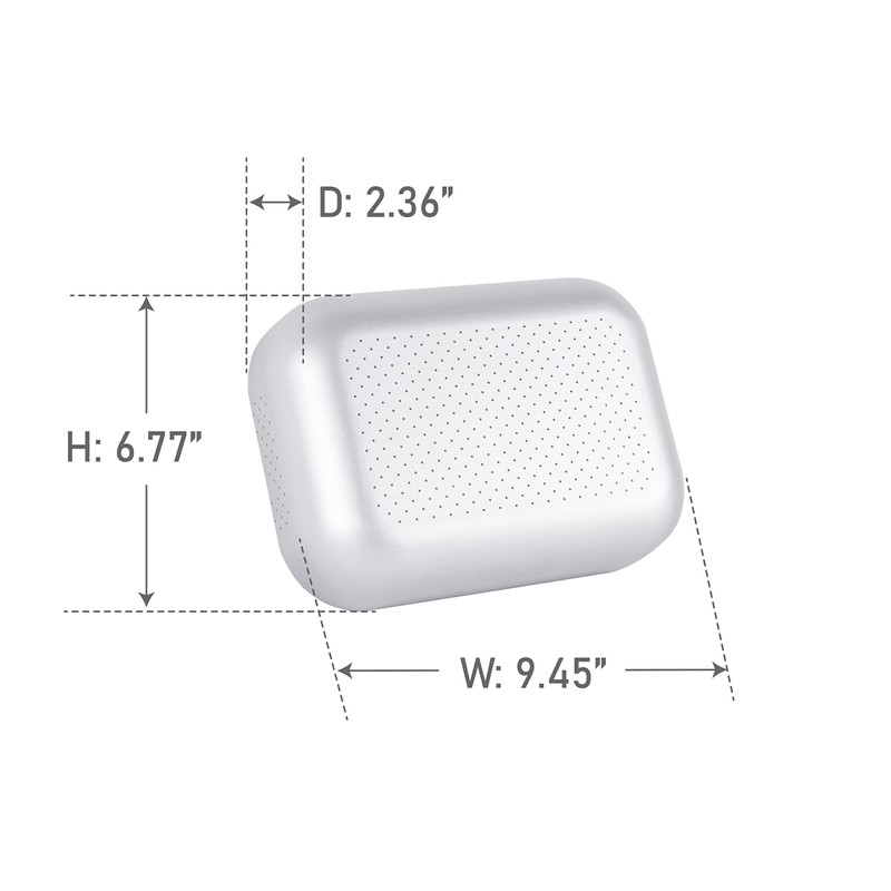 Craftmade CH3000-BNK Builder Rectangular Door Chime, 8"H x 7"W x