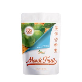 Allulose – Monk Fruit Blend All Purpose Sweetener – 10X Sugar Sweetness; Total Servings 1135; Zero Calorie Sweetener, Sugar-Free Substitute for Baking, Smoothies, Coffee; Low Carb Keto Diet Friendly Food | 1-LB