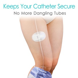 Foley Catheter Stabilization Device for Urinary Leg Band Bag Tube Holder Stabilizer Adhesive Sticker Patches Accessories | Individually Packed| Foley Catheter Leg Anchor Bandages (Pack of 5)