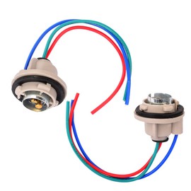 YUNPICAR 1157(S25D) / 2057 2357 7528 Double Turn Signal Headlight Tail Lamp Waterproof Socket (1157 S25 Socket)