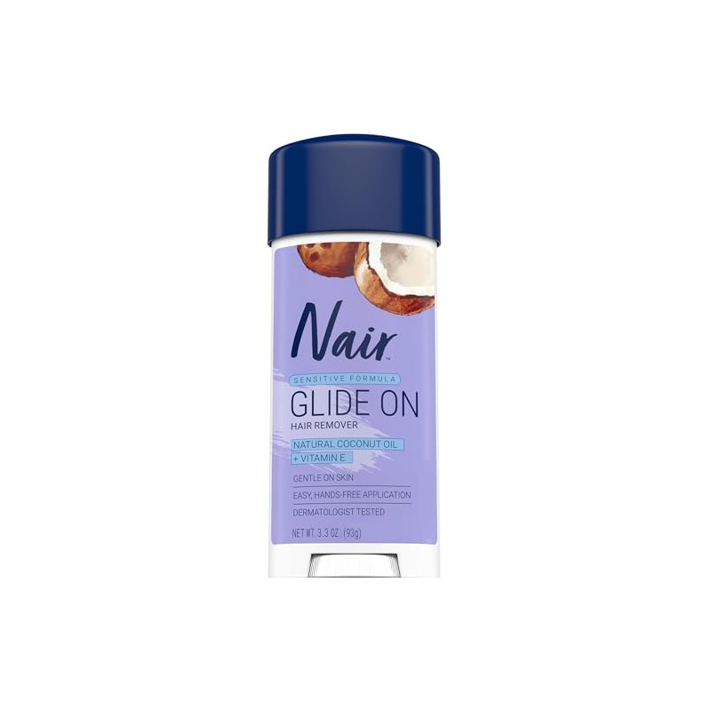 Nair Glides Away Sensitive Formula with Coconut Oil, for Bikini,