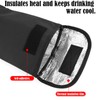 Hydration Bladder Insulated Bag, Black Oxford Cloth Water Bottle Cooler