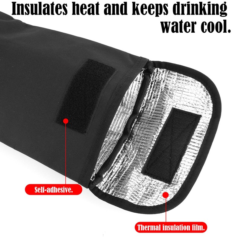 Hydration Bladder Insulated Bag, Black Oxford Cloth Water Bottle Cooler