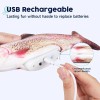 Potaroma Electric Flopping Fish Cat Toy Wiggle Trout Catnip Motion