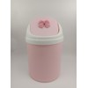 Girls Cute Pink Desktop Mini-Trash Bin Can Waste Bucket with