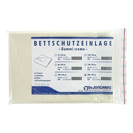 BETTSCHUTZEINLAGE Rubber 90 x 200 cm Cream Pack of 1