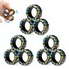 Paquete de juguetes para ansiedad de anillos magnéticos, ideales para